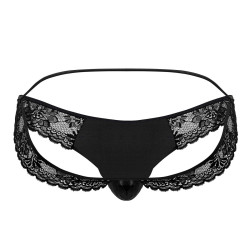 CandyMan Jockstrap Dentelle Qetesh Noir